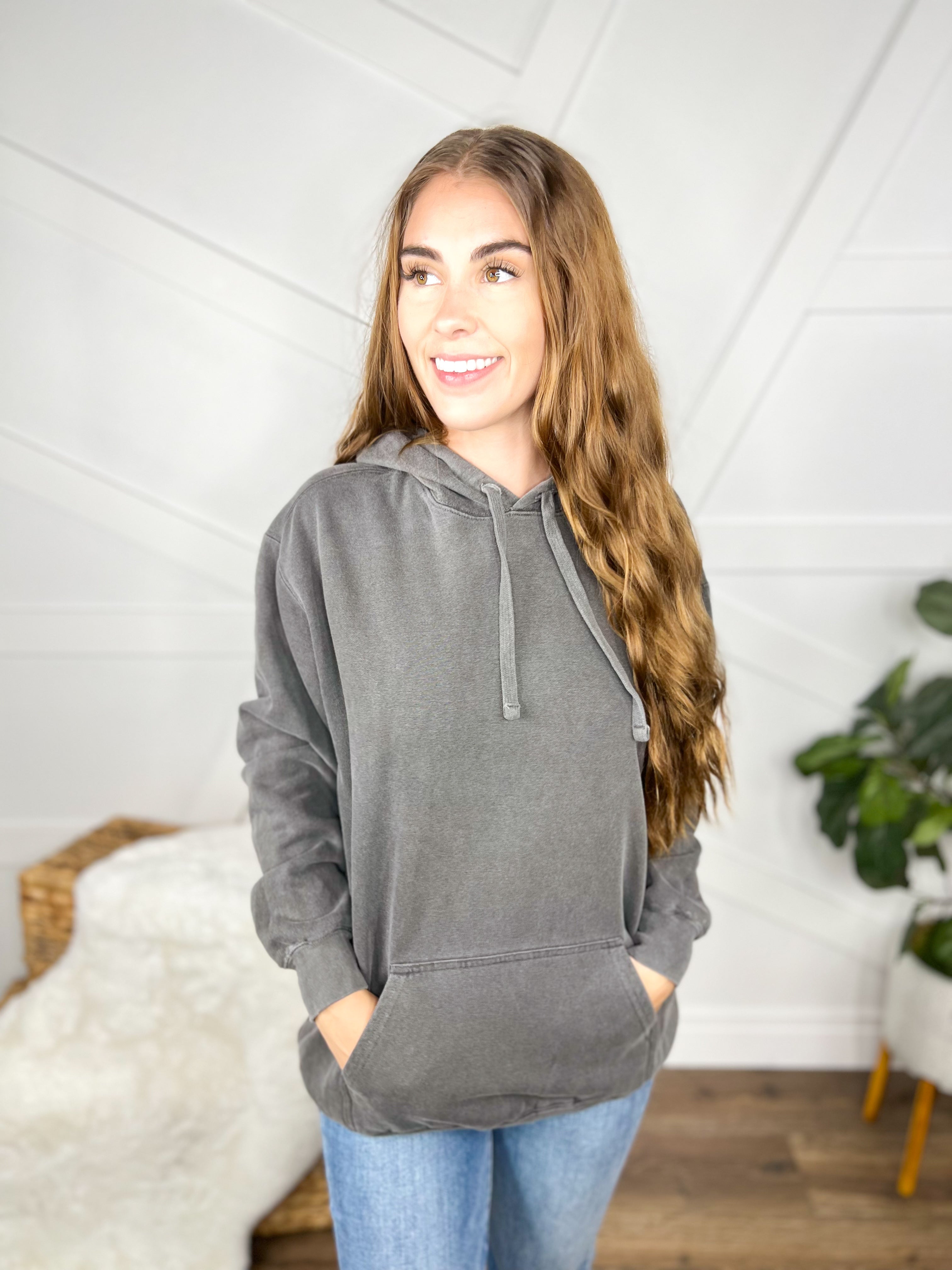 Low Key Boujee Graphic Hoodie-210 Hoodies-Heathered Boho-Heathered Boho Boutique, Women's Fashion and Accessories in Palmetto, FL