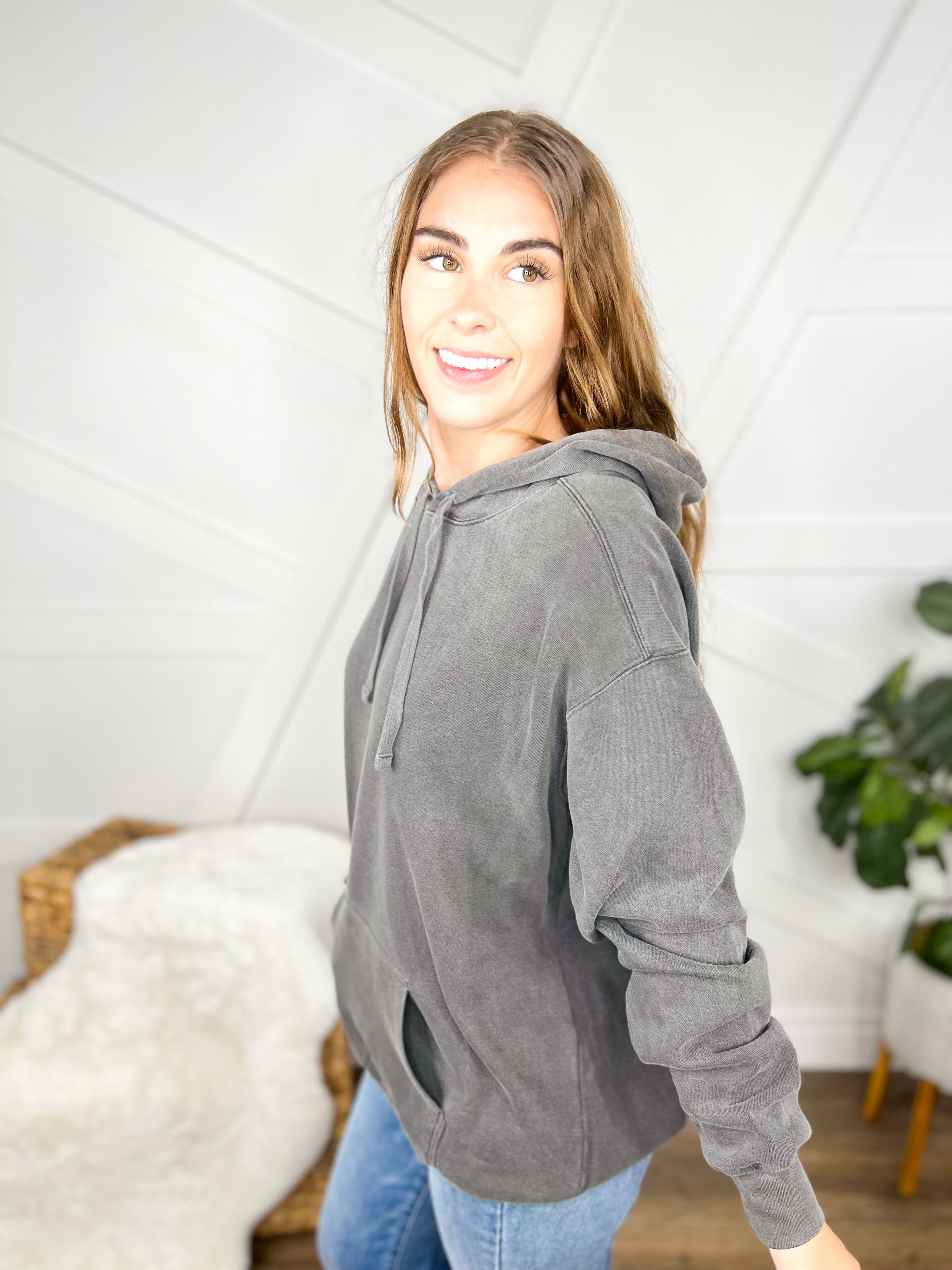 Low Key Boujee Graphic Hoodie-210 Hoodies-Heathered Boho-Heathered Boho Boutique, Women's Fashion and Accessories in Palmetto, FL