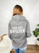 Low Key Boujee Graphic Hoodie-210 Hoodies-Heathered Boho-Heathered Boho Boutique, Women's Fashion and Accessories in Palmetto, FL