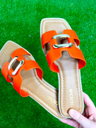 Orange Feng Sandals-350 Shoes-Fortune Dynamic-Heathered Boho Boutique, Women's Fashion and Accessories in Palmetto, FL