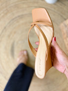 Isla Thong Wedges - Tan-350 SHOES-JPO SHOES-Heathered Boho Boutique, Women's Fashion and Accessories in Palmetto, FL