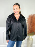 Girls Night Shacket-200 Jackets/Shackets-First Love-Heathered Boho Boutique, Women's Fashion and Accessories in Palmetto, FL