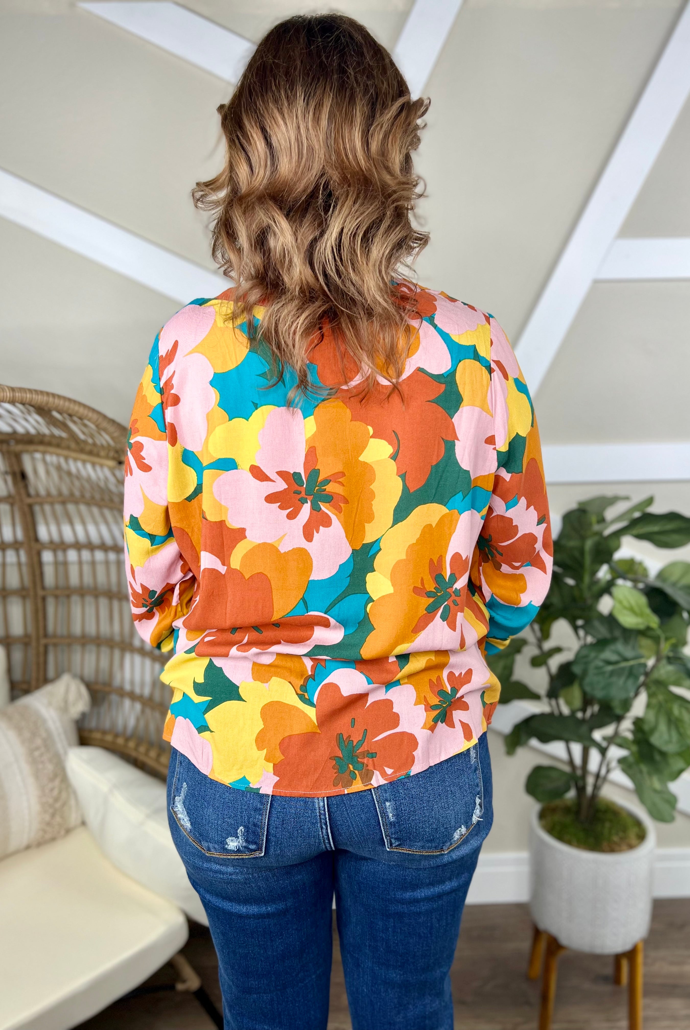 Get Funky Top-120 Long Sleeve Tops-Andree by Unit-Heathered Boho Boutique, Women's Fashion and Accessories in Palmetto, FL