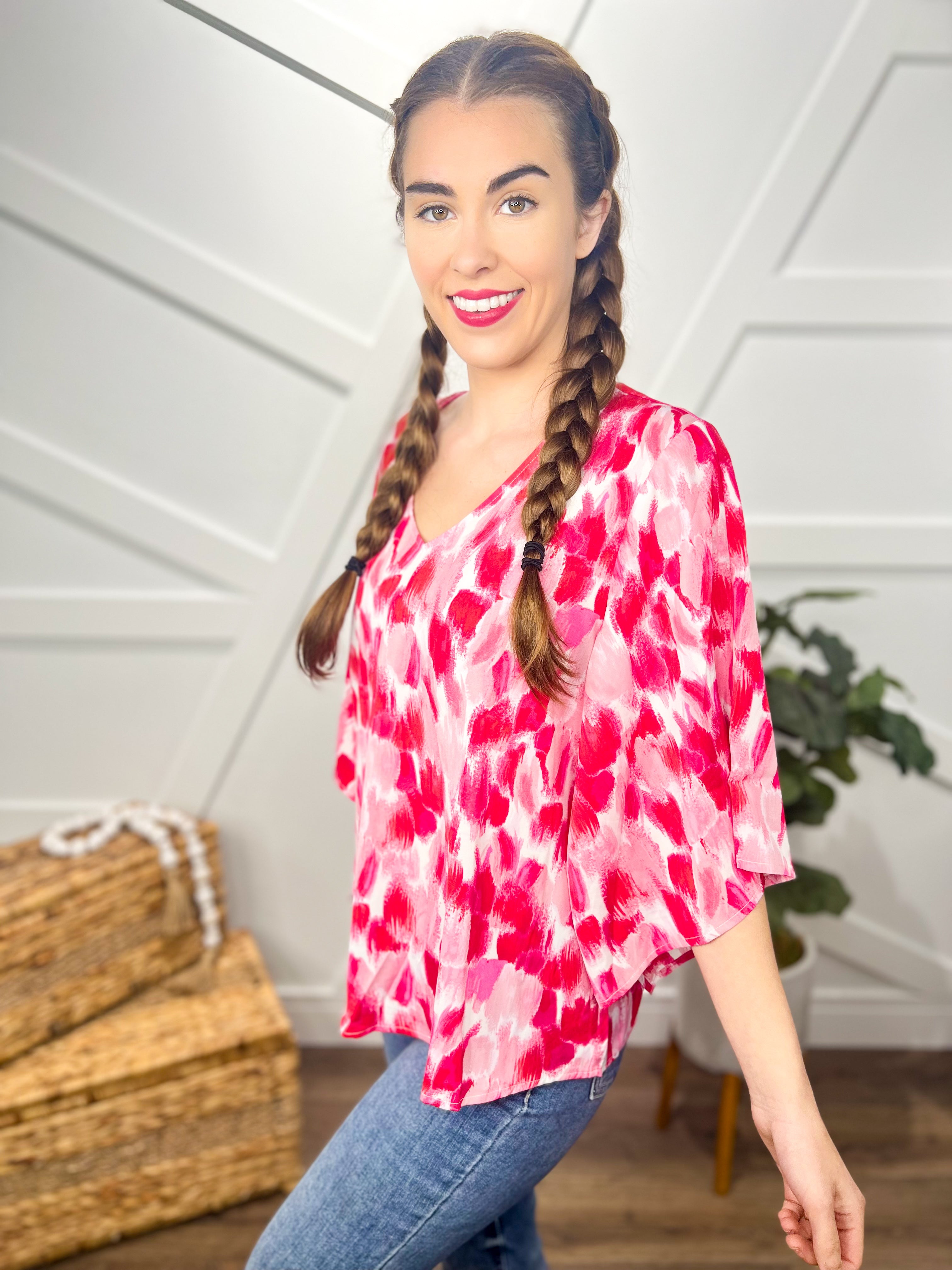 Romance in the Air Top-120 Long Sleeve Tops-Andree by Unit-Heathered Boho Boutique, Women's Fashion and Accessories in Palmetto, FL