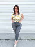 Over the Moon Capris by Judy Blue-190 Jeans-Judy Blue-Heathered Boho Boutique, Women's Fashion and Accessories in Palmetto, FL