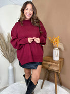 Restock: On Your Mind Pullover-120 LONG SLEEVE TOPS-ZENANA-Heathered Boho Boutique, Women's Fashion and Accessories in Palmetto, FL