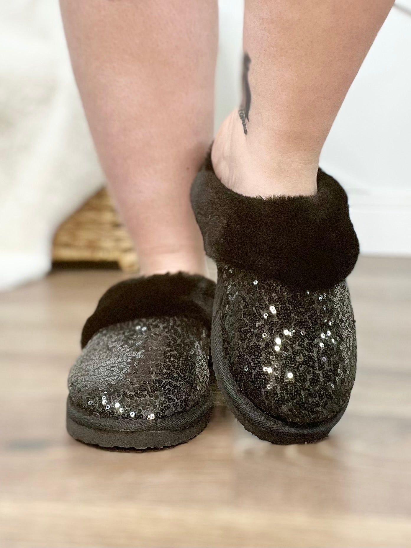 Met Black Simply the Best Felt Slippers-350 Shoes-Simply Southern-Heathered Boho Boutique, Women's Fashion and Accessories in Palmetto, FL