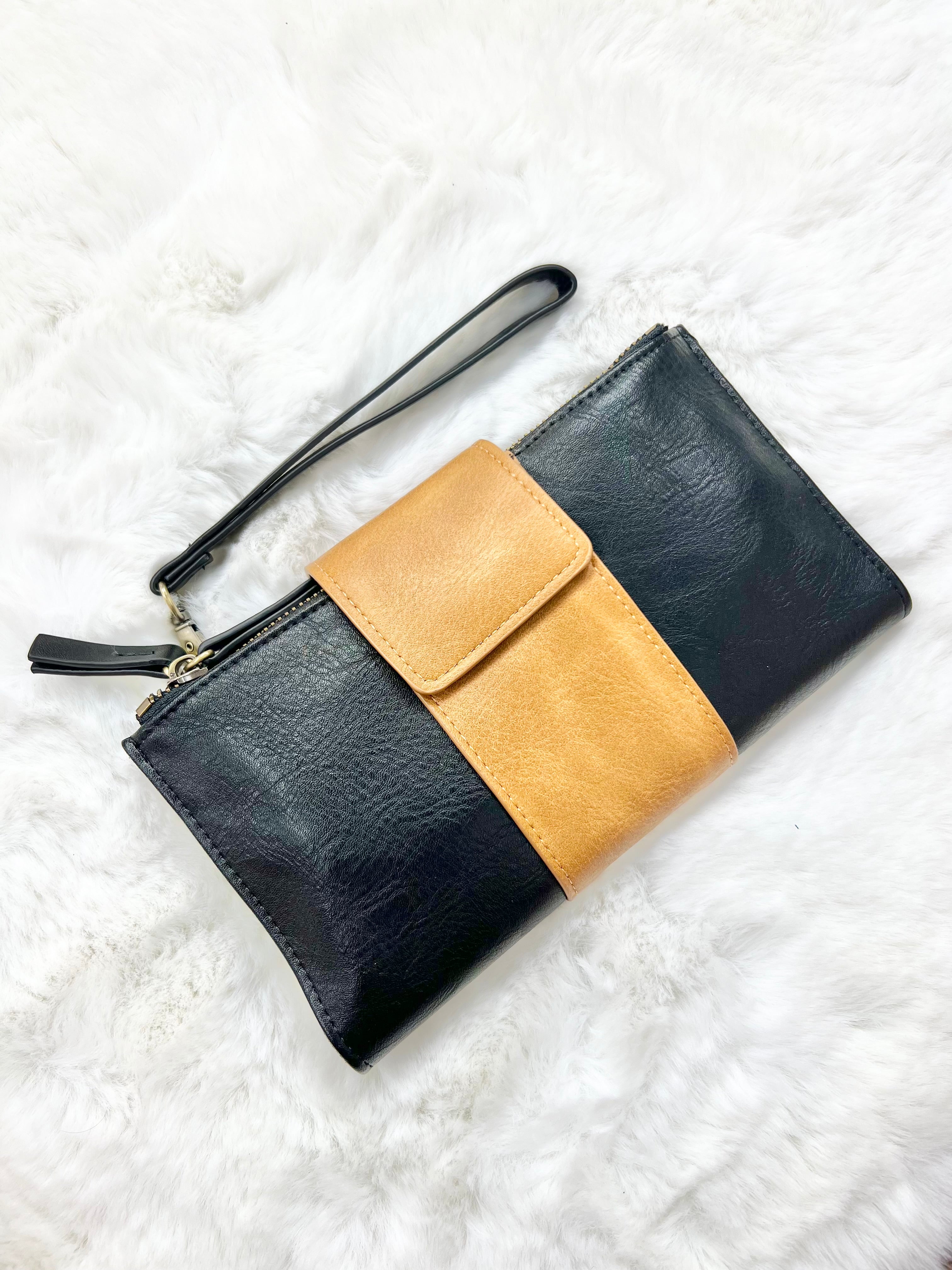 Camryn Colorblock Wallet Crossbody-320 Bags-Joy Susan-Heathered Boho Boutique, Women's Fashion and Accessories in Palmetto, FL