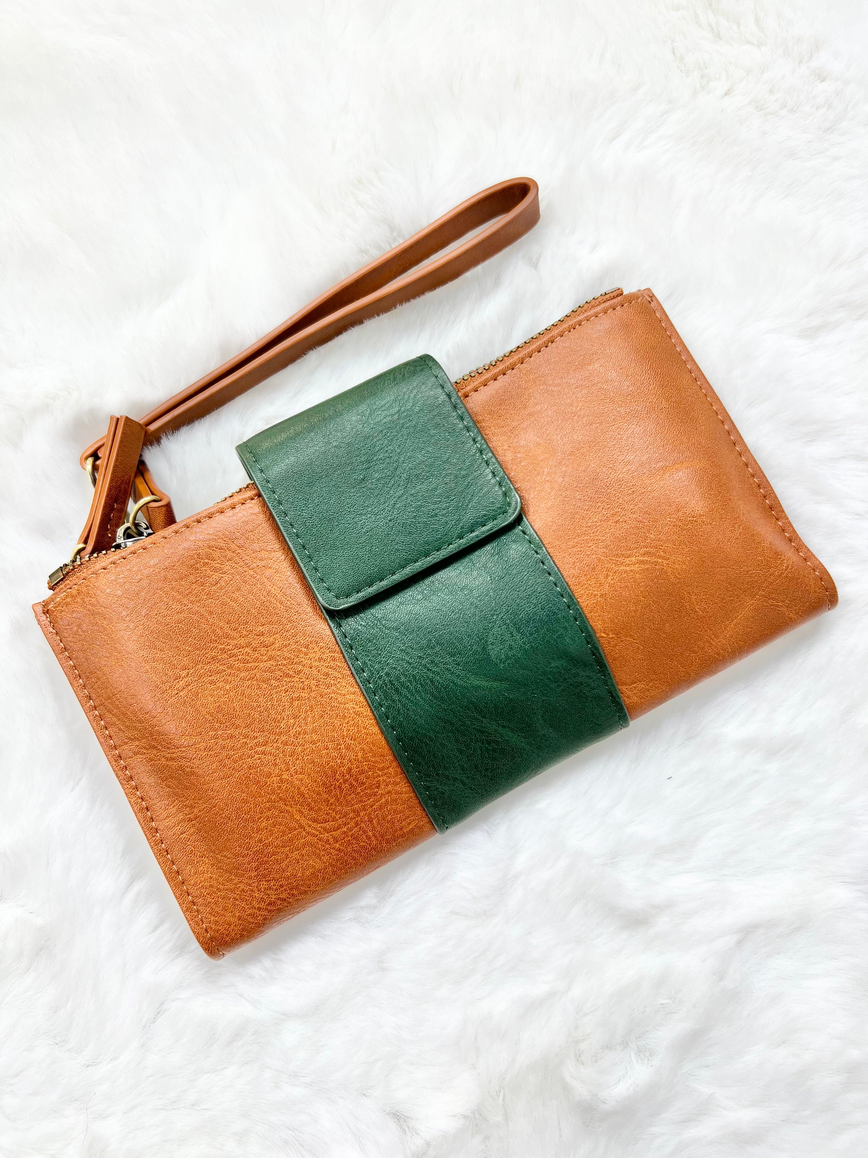 Camryn Colorblock Wallet Crossbody-320 Bags-Joy Susan-Heathered Boho Boutique, Women's Fashion and Accessories in Palmetto, FL