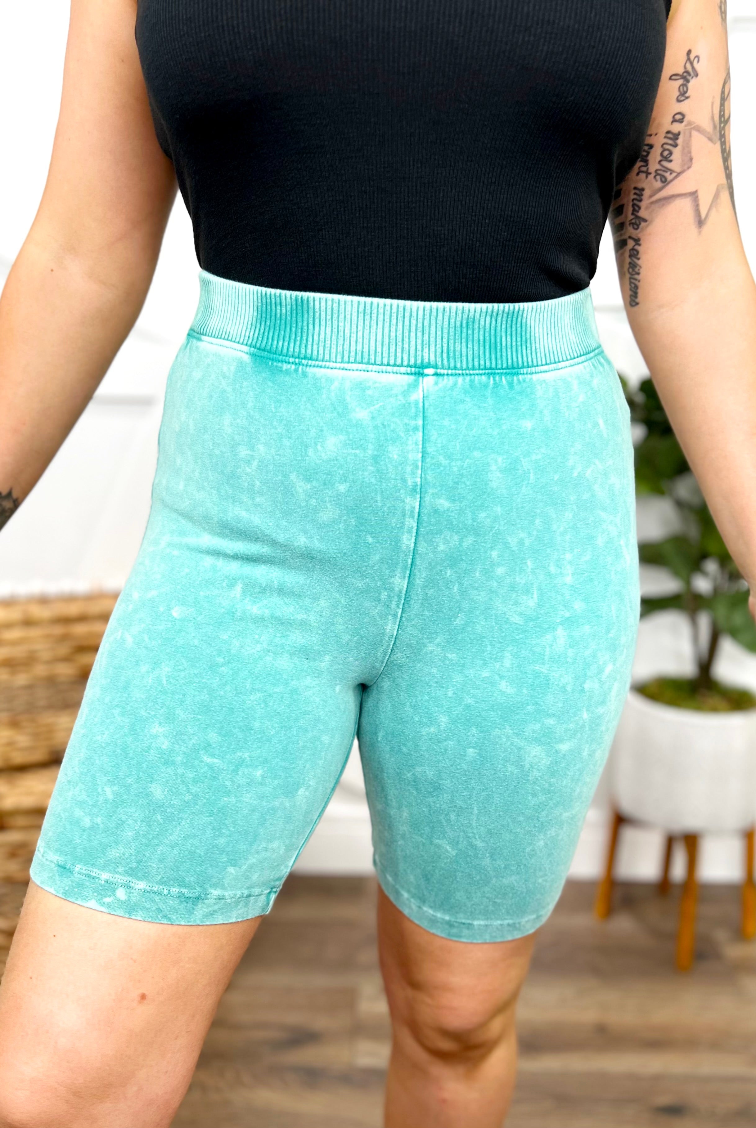 Game Time Biker Shorts-160 shorts-J. Her-Heathered Boho Boutique, Women's Fashion and Accessories in Palmetto, FL