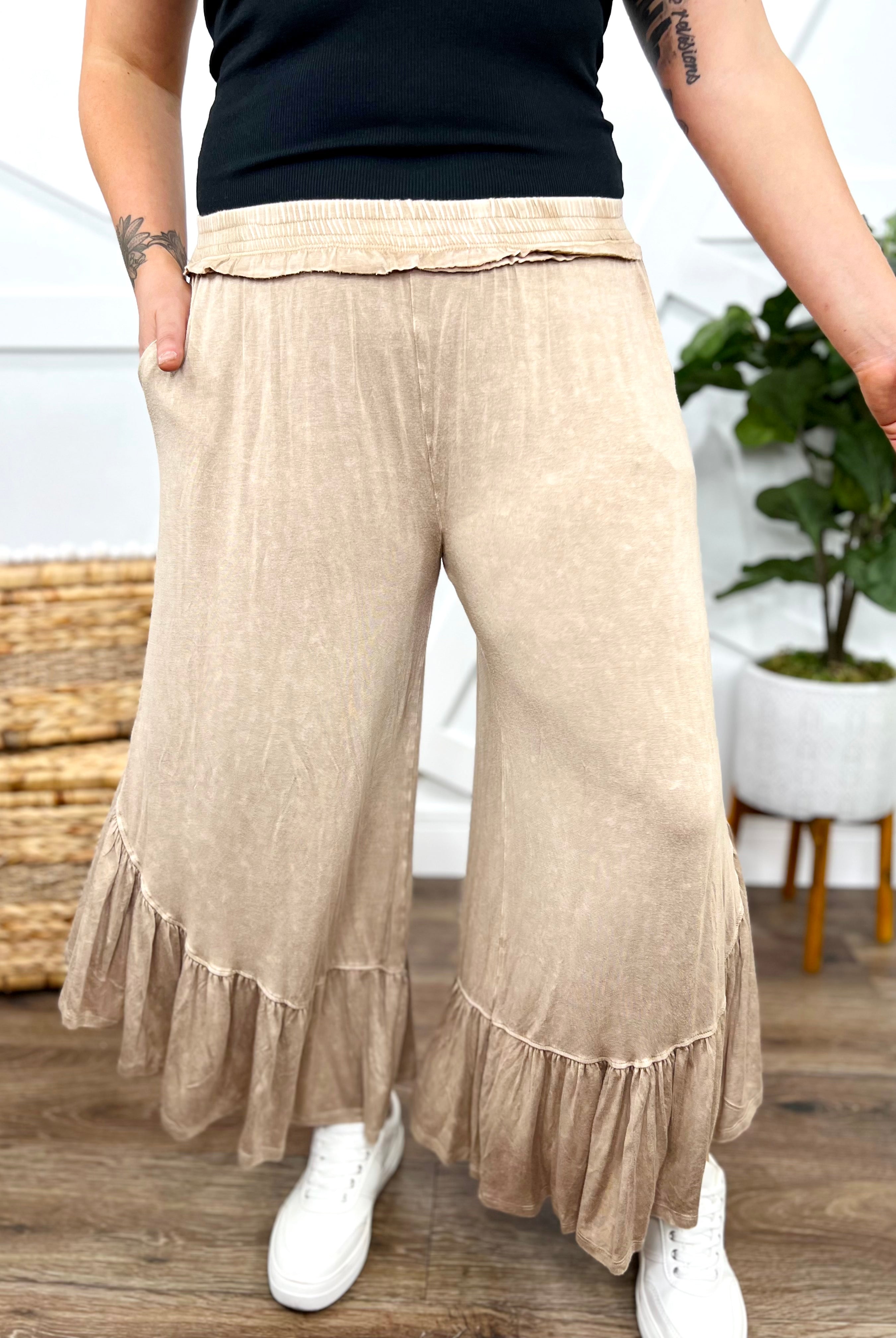 On a Whim Bottoms-150 PANTS-J. Her-Heathered Boho Boutique, Women's Fashion and Accessories in Palmetto, FL