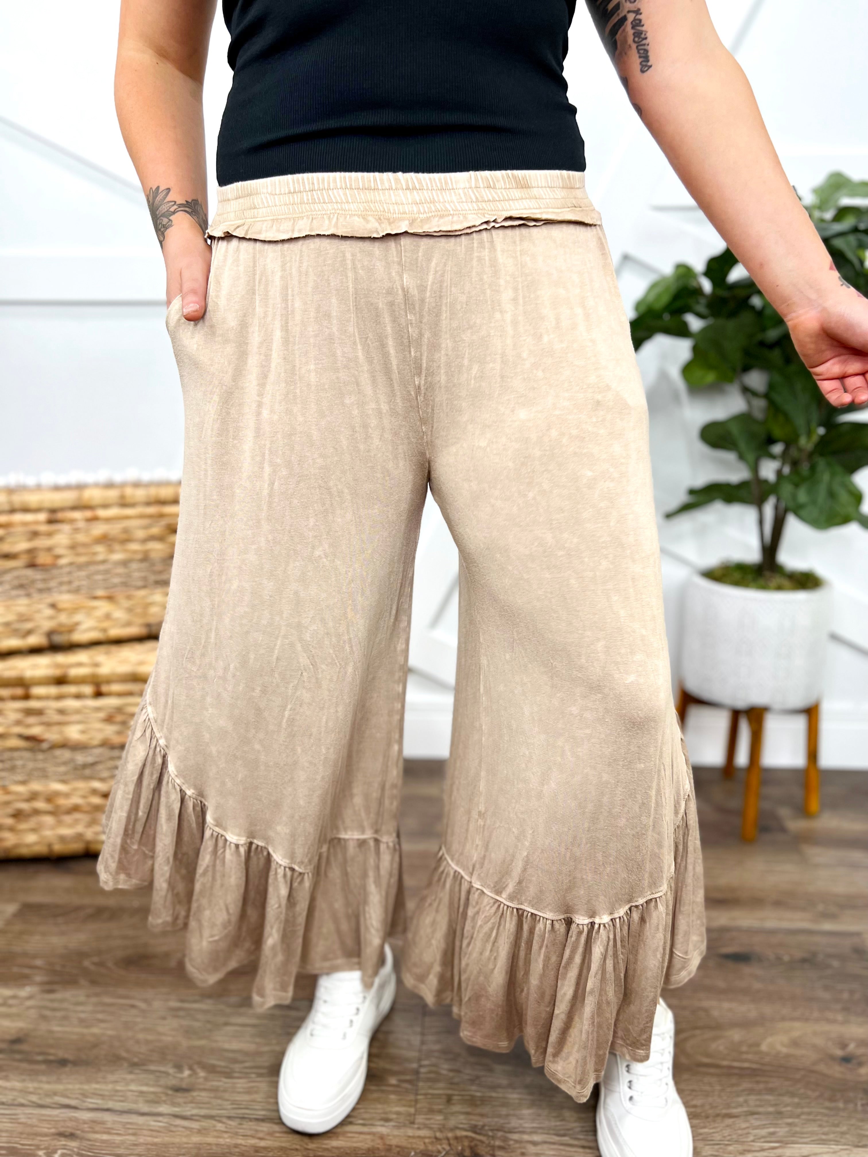 On a Whim Bottoms-150 PANTS-J. Her-Heathered Boho Boutique, Women's Fashion and Accessories in Palmetto, FL