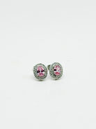 Stunning Oval Crystal Stud Earring-310 Jewelry-NIHAO JEWELRY-Heathered Boho Boutique, Women's Fashion and Accessories in Palmetto, FL