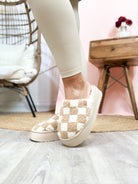 Checkered Platform Slipper-350 SHOES-Jasmine Trading Corp-Heathered Boho Boutique, Women's Fashion and Accessories in Palmetto, FL