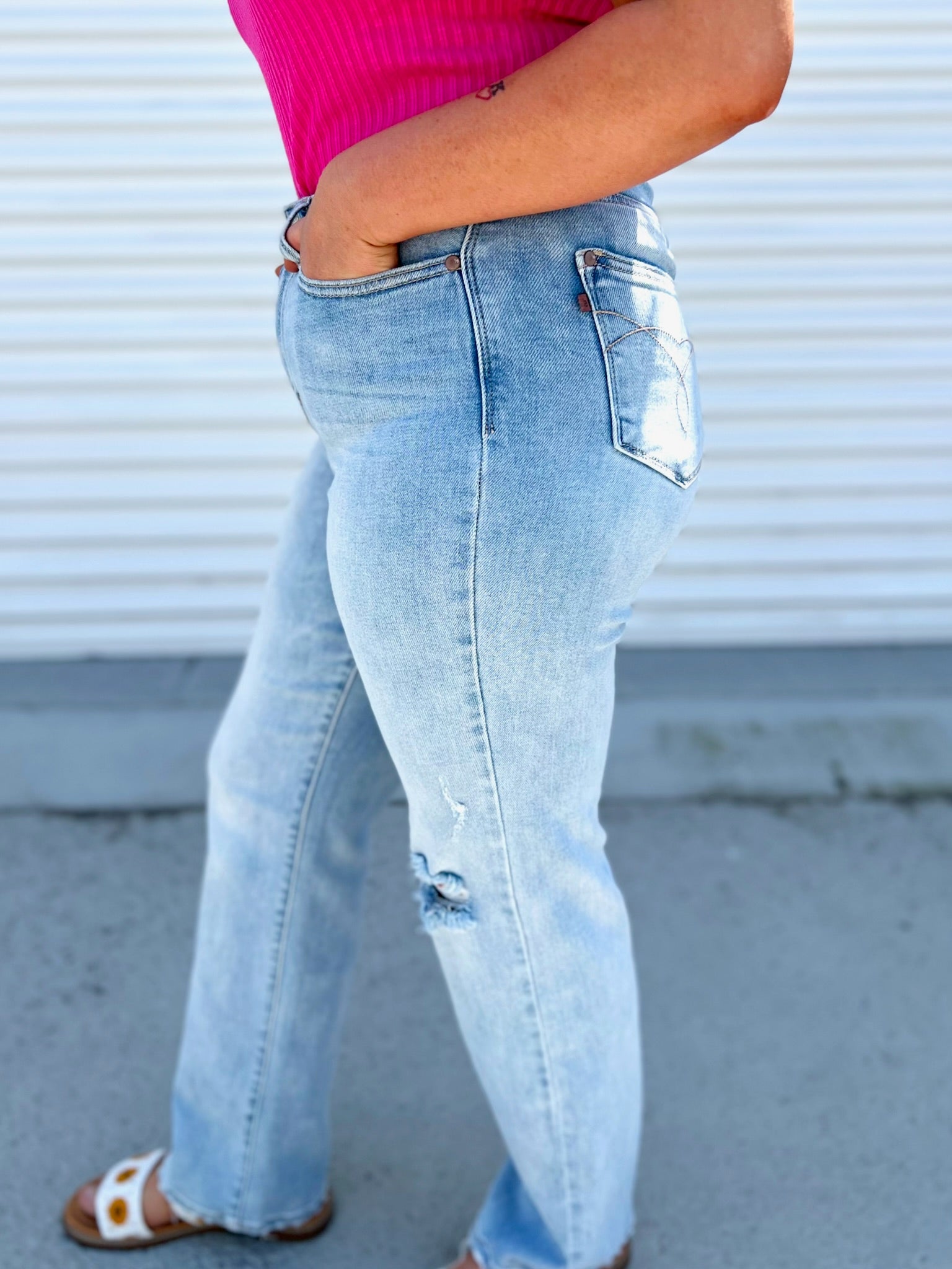 Nostalgia Straight Leg by Judy Blue-190 Jeans-Judy Blue-Heathered Boho Boutique, Women's Fashion and Accessories in Palmetto, FL