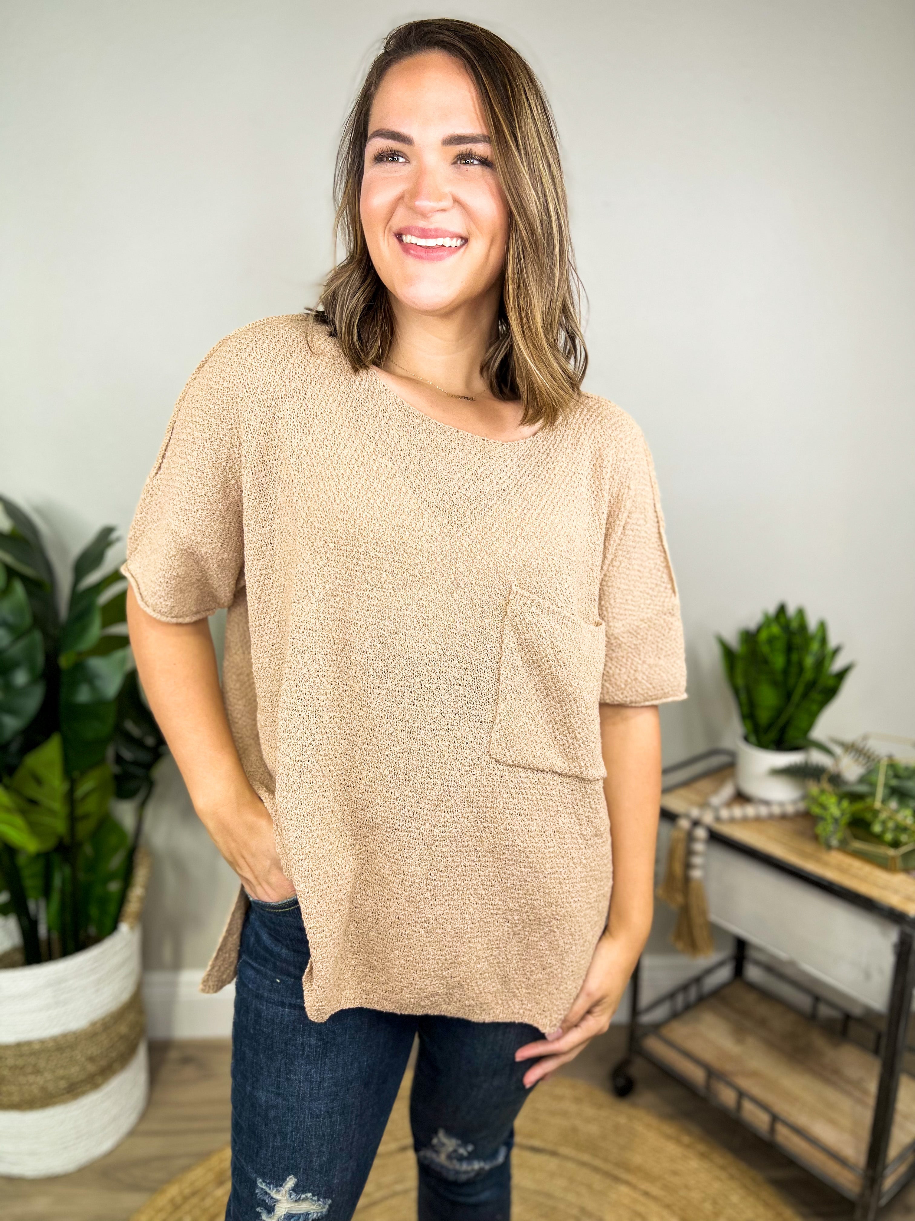 RESTOCK: Look This Good Top-110 Short Sleeve Top-Davi & Dani-Heathered Boho Boutique, Women's Fashion and Accessories in Palmetto, FL