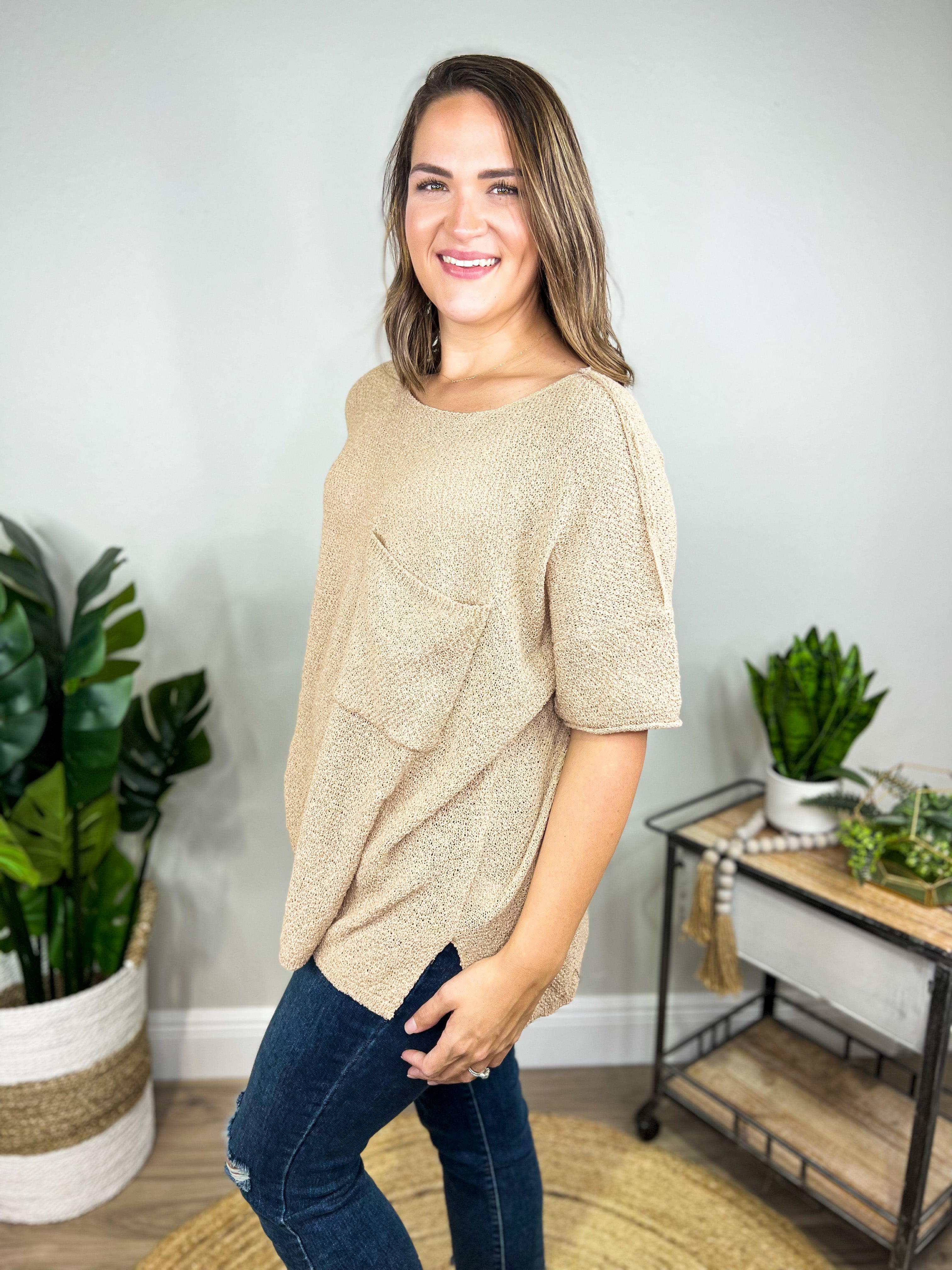 RESTOCK: Look This Good Top-110 Short Sleeve Top-Davi & Dani-Heathered Boho Boutique, Women's Fashion and Accessories in Palmetto, FL