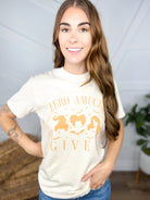 Zero Amucks Given Graphic Tee-130 Graphic Tees-Heathered Boho-Heathered Boho Boutique, Women's Fashion and Accessories in Palmetto, FL