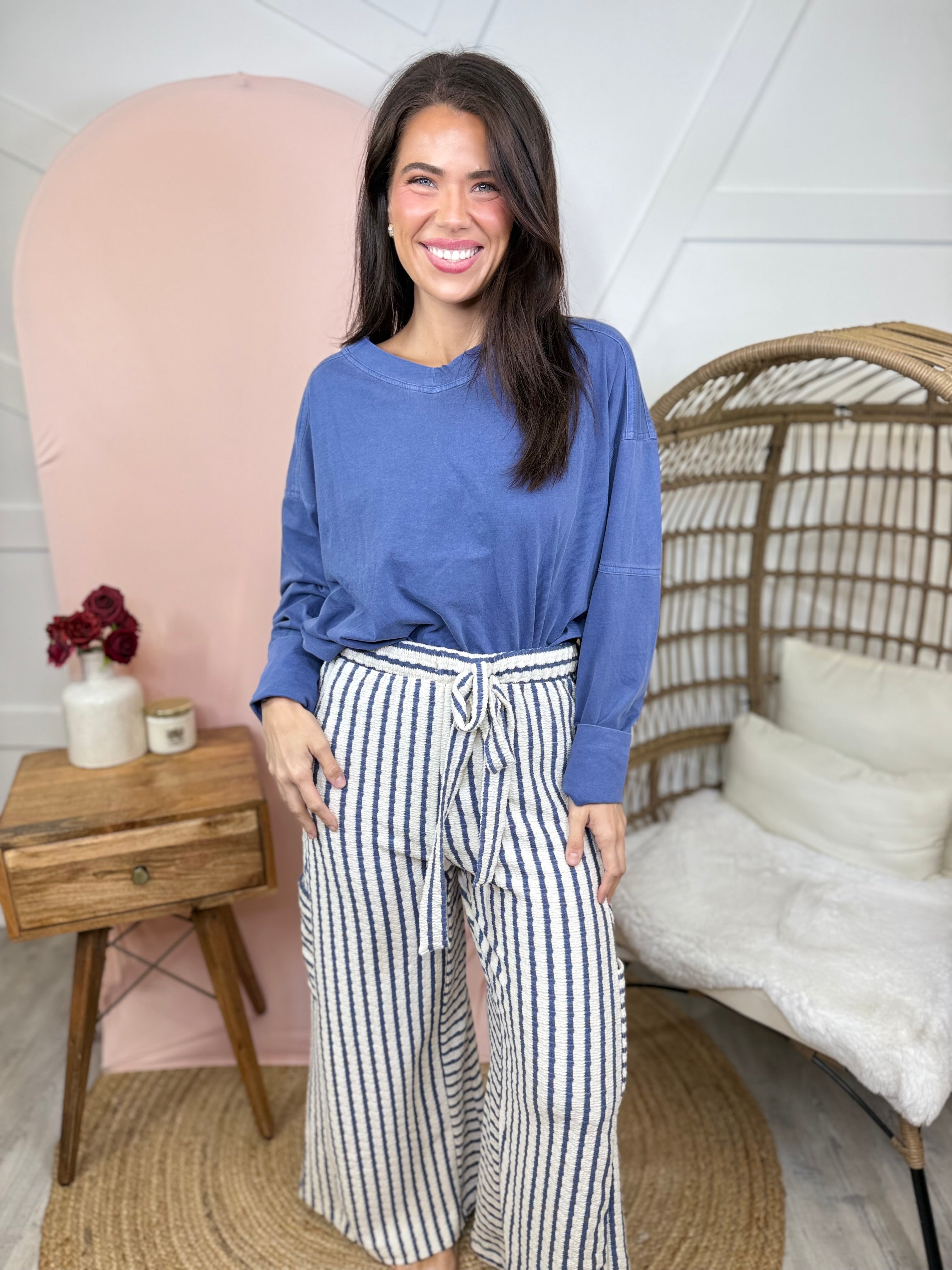 Double Trouble Wide Leg Pants-150 PANTS-JADE BY JANE-Heathered Boho Boutique, Women's Fashion and Accessories in Palmetto, FL