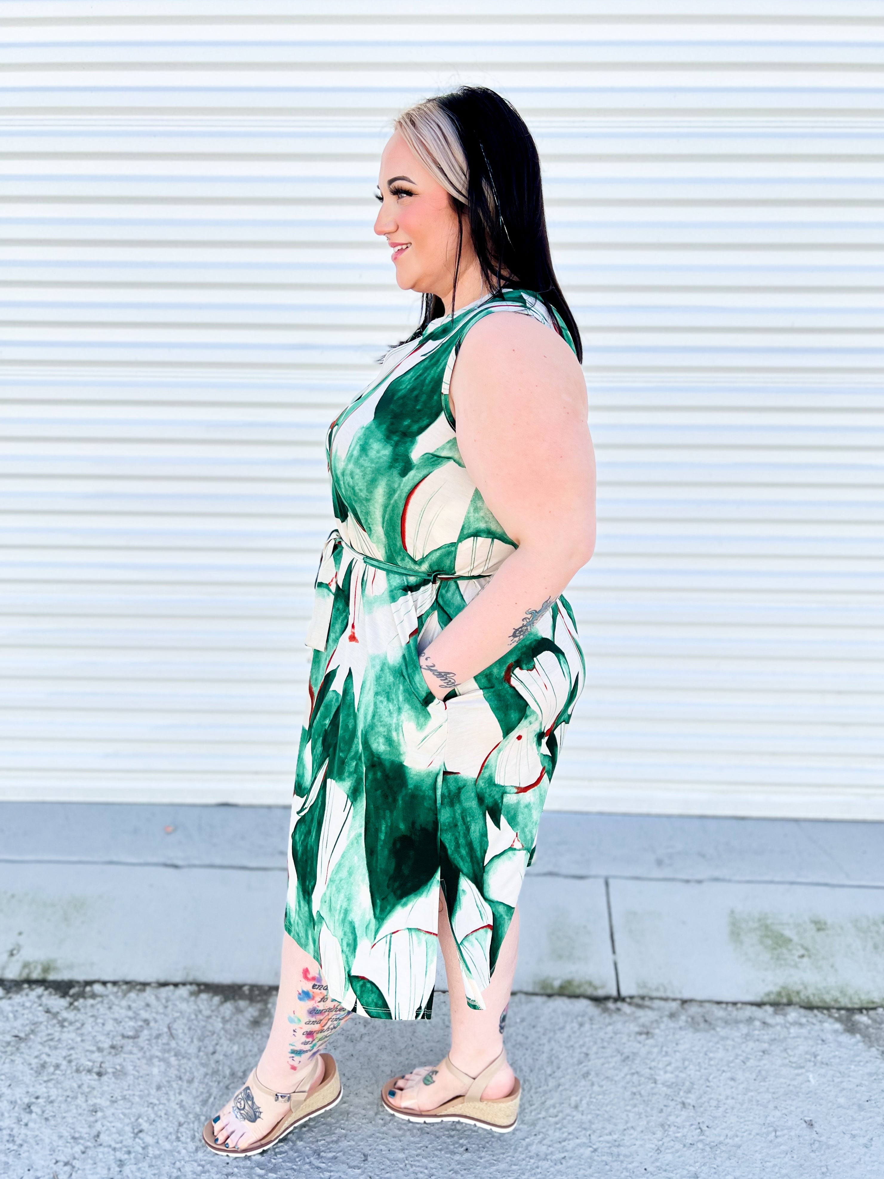 Tropic Look Dress-230 Dresses/Jumpsuits/Rompers-Sew In Love-Heathered Boho Boutique, Women's Fashion and Accessories in Palmetto, FL