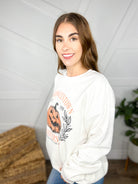 Halloween University Graphic Sweatshirt-125 Sweater-Heathered Boho-Heathered Boho Boutique, Women's Fashion and Accessories in Palmetto, FL