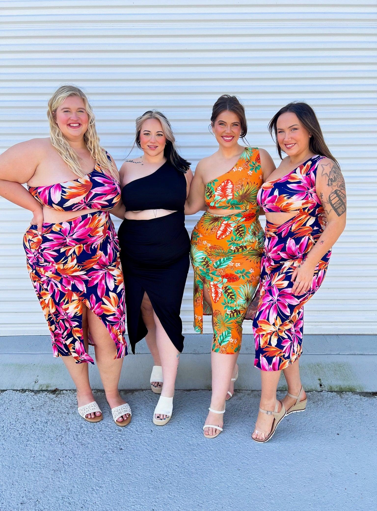 Tropic Like It's Hot Dress ORANGE FLORAL / 3X Tropic Like It's Hot Dress ORANGE FLORAL / 3X