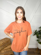 Whatever Spices Your Pumpkin Graphic Tee-130 Graphic Tees-Heathered Boho-Heathered Boho Boutique, Women's Fashion and Accessories in Palmetto, FL