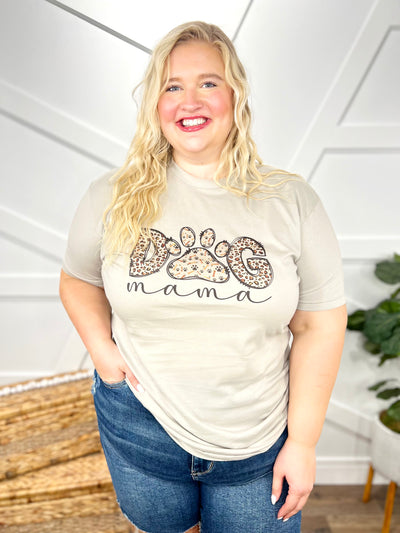 Leopard Dog Mom Graphic Tee-130 Graphic Tees-Heathered Boho-Heathered Boho Boutique, Women's Fashion and Accessories in Palmetto, FL