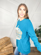 Hello Pumpkin Graphic Long Sleeve-120 Long Sleeve Tops-Heathered Boho-Heathered Boho Boutique, Women's Fashion and Accessories in Palmetto, FL