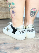 Black and White Reflex Vintage Havana Sneakers-350 Shoes-Vintage Havana-Heathered Boho Boutique, Women's Fashion and Accessories in Palmetto, FL