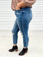 Lissner High Rise Mom Jean-190 Jeans-Mica Denim-Heathered Boho Boutique, Women's Fashion and Accessories in Palmetto, FL