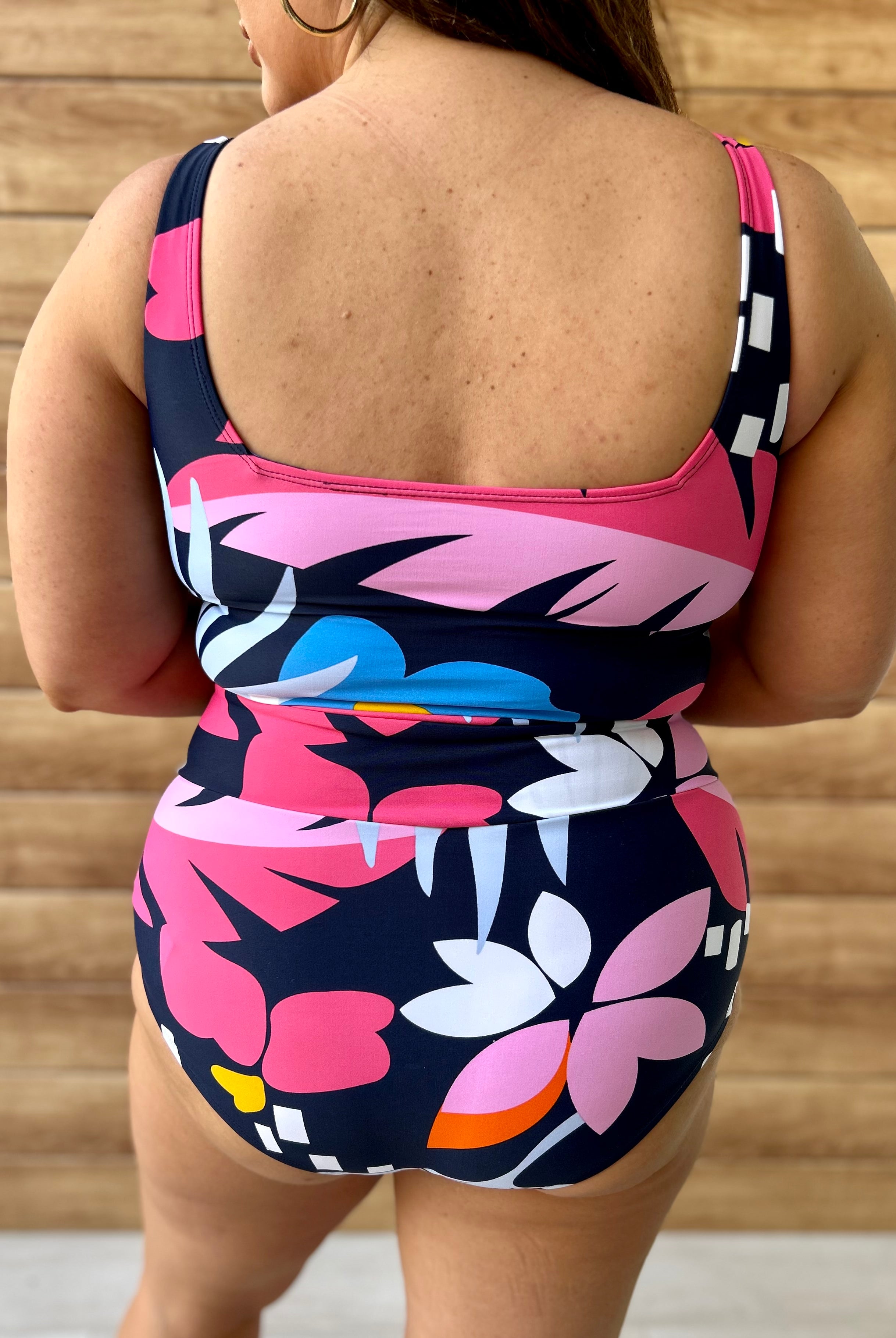 Coast Square Neck Swim Top-300 Swimwear-Coral Reef Swim-Heathered Boho Boutique, Women's Fashion and Accessories in Palmetto, FL