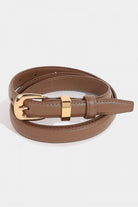 Fashionable Thin Leather Belt-340 Other Accessories-Fame Accessories-Heathered Boho Boutique, Women's Fashion and Accessories in Palmetto, FL