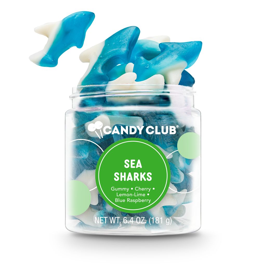 RESTOCK: Sea Sharks Gummies-340 Other Accessories-Candy Club-Heathered Boho Boutique, Women's Fashion and Accessories in Palmetto, FL