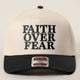 Faith Over Fear Trucker Hat-330 Headwear-Fashion City-Heathered Boho Boutique, Women's Fashion and Accessories in Palmetto, FL