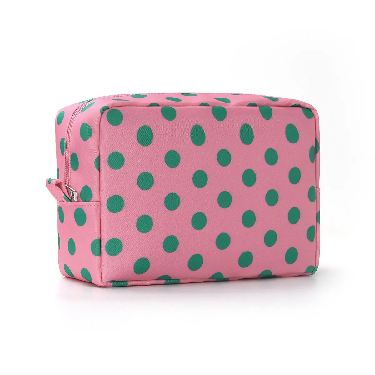 Polka Dot Cosmetic Bag-320 BAGS-MKS AMERICA-Heathered Boho Boutique, Women's Fashion and Accessories in Palmetto, FL