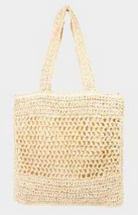 Intricate Straw Knit Tote Bag-320 Bags-Fame Accessories-Heathered Boho Boutique, Women's Fashion and Accessories in Palmetto, FL