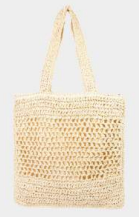 Intricate Straw Knit Tote Bag-320 Bags-Fame Accessories-Heathered Boho Boutique, Women's Fashion and Accessories in Palmetto, FL