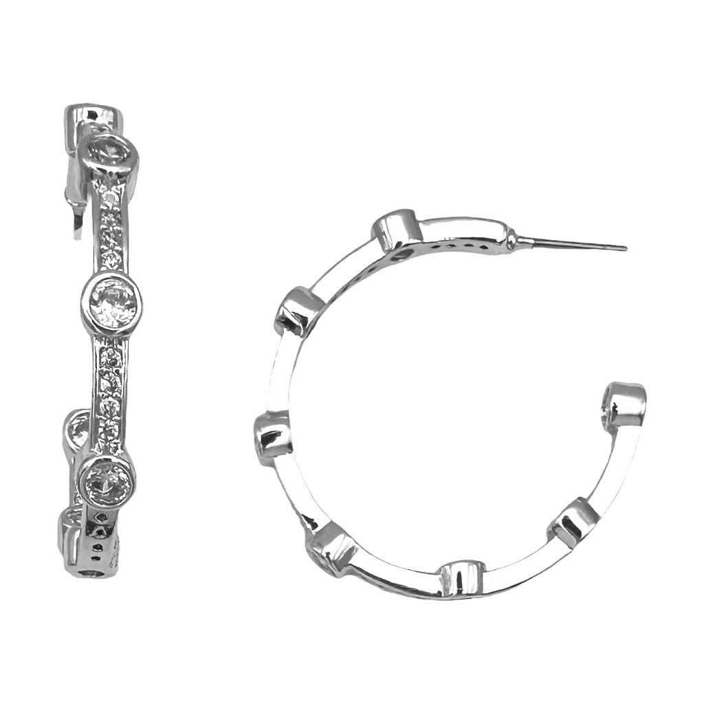 Paris by Day Hoop Earring-310 Jewelry-Millenx Accessories, LLC.-Heathered Boho Boutique, Women's Fashion and Accessories in Palmetto, FL