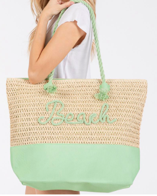 BEACH Rope Tote-320 Bags-Joia Trading-Heathered Boho Boutique, Women's Fashion and Accessories in Palmetto, FL