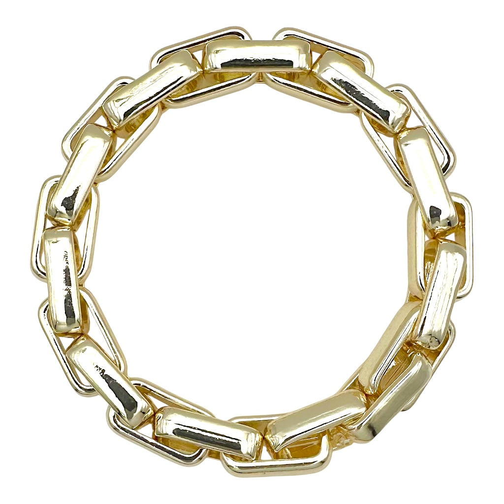 Stretch Hammered Link Bracelet-310 Jewelry-Millenx Accessories, LLC.-Heathered Boho Boutique, Women's Fashion and Accessories in Palmetto, FL