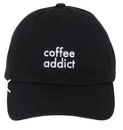 "Coffee Addict" Cap-330 Headwear-Joia Trading-Heathered Boho Boutique, Women's Fashion and Accessories in Palmetto, FL