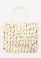 Raffia Braided Square Handbag-320 Bags-Fame Accessories-Heathered Boho Boutique, Women's Fashion and Accessories in Palmetto, FL