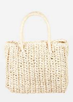 Raffia Braided Square Handbag-320 Bags-Fame Accessories-Heathered Boho Boutique, Women's Fashion and Accessories in Palmetto, FL