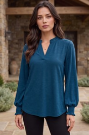 Fall Dreaming Top-120 LONG SLEEVE TOPS-DEAR SCARLETT-Heathered Boho Boutique, Women's Fashion and Accessories in Palmetto, FL