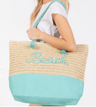 BEACH Rope Tote-320 Bags-Joia Trading-Heathered Boho Boutique, Women's Fashion and Accessories in Palmetto, FL