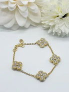 Attention Getting Flower Bracelet-310 Jewelry-Joseph Anthony NY, Inc-Heathered Boho Boutique, Women's Fashion and Accessories in Palmetto, FL