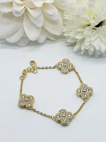 Attention Getting Flower Bracelet-310 Jewelry-Joseph Anthony NY, Inc-Heathered Boho Boutique, Women's Fashion and Accessories in Palmetto, FL