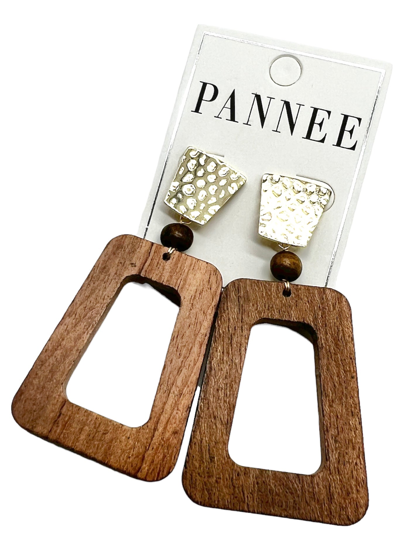 Abstract Wooden Earrings-310 Jewelry-Pannee-Heathered Boho Boutique, Women's Fashion and Accessories in Palmetto, FL