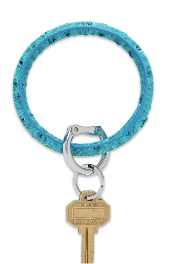 Leather Big O Key Ring-340 Other Accessories-OVenture-Heathered Boho Boutique, Women's Fashion and Accessories in Palmetto, FL